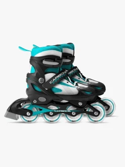 Skating|Stamp Skids Control Justerbar Semi Soft Inliners Størrelse 34-37, Sort/Blå