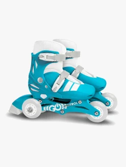 Skating|Stamp Skids Control Justerbar 2-i-1 Inliners Størrelse 27-30, Blå/Grå