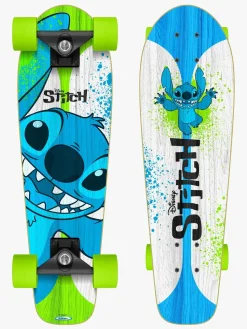 DisneyLiloAndStitch Skating-Stamp Stitch Crusier Skateboard, Blå/Hvid
