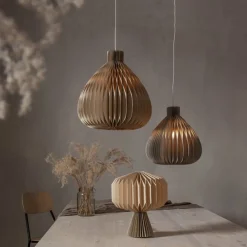 Børn StarTrading Lamper & Belysning-Star Trading Borddekoration Honeycomb, Beige