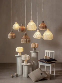 Børn StarTrading Lamper & Belysning-Star Trading Borddekoration Honeycomb, Beige