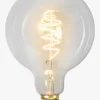 Børn StarTrading Lamper & Belysning-Star Trading LED-lampe E27 G125 Decoled Spiral Clear 3-step Memory