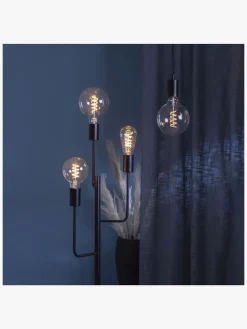 Børn StarTrading Lamper & Belysning-Star Trading LED-lampe E27 G125 Decoled Spiral Clear 3-step Memory