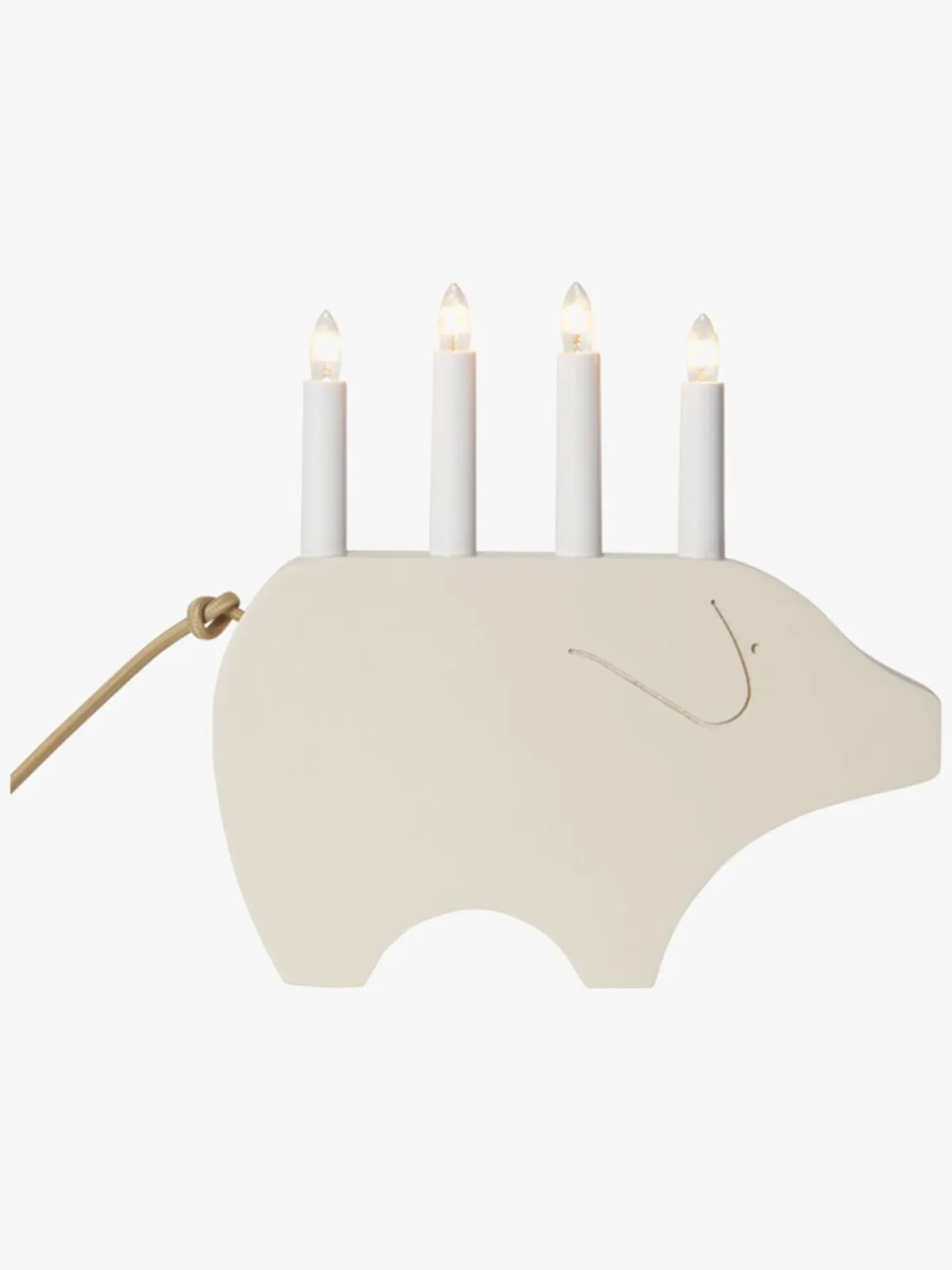 Interiør|StarTrading Star Trading Lysestage Gry, Hvid