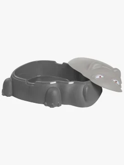 Udeleg|Starplast Flodhest Pool & Sandkasse, Grå Lilla