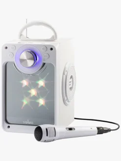 Elektronik & Media|STARS Karaokemaskine med Lys, Hvid