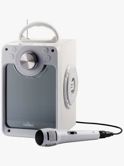 Elektronik & Media|STARS Karaokemaskine med Lys, Hvid