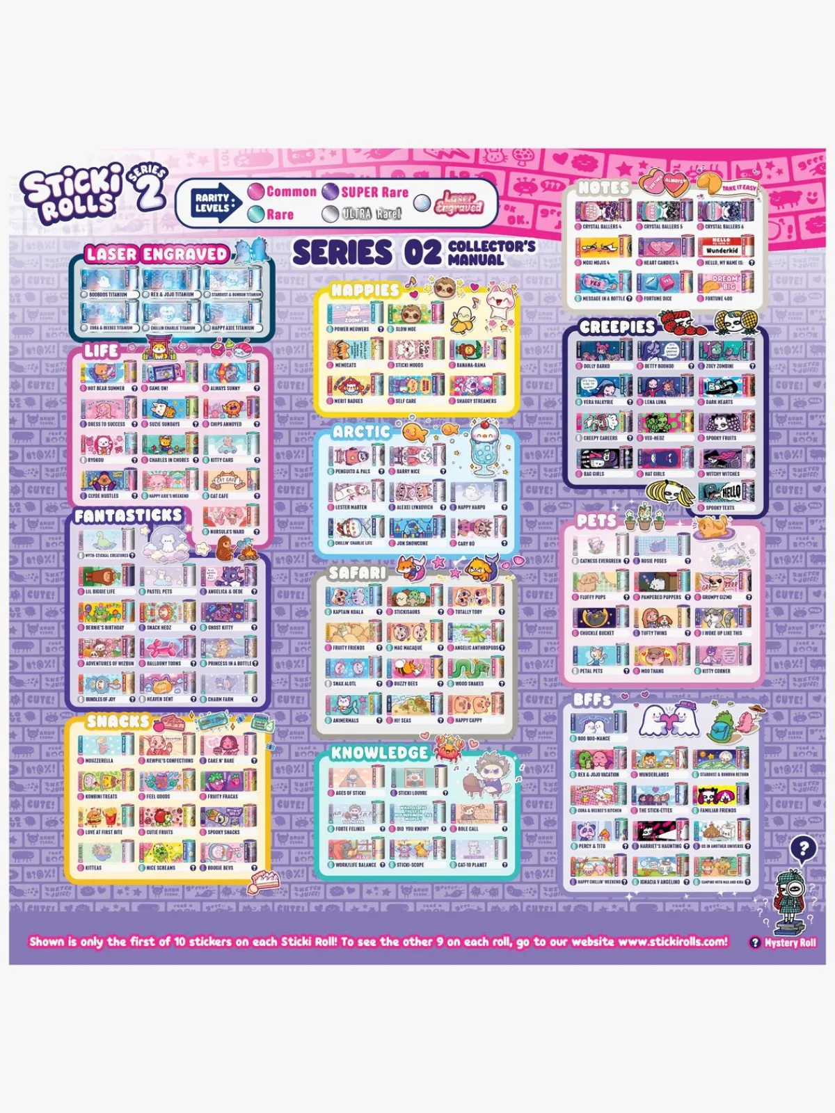 Kreativt Legetøj|StickiRolls Sticki Rolls Klistermærkebog S2