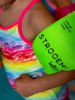 Uv & Strand|Strooem Softies Badevinger, Lime-Orange Grøn/Orange