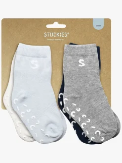 Undertøj|STUCKIES Strømper Anti-slip 4-pak, Wavy