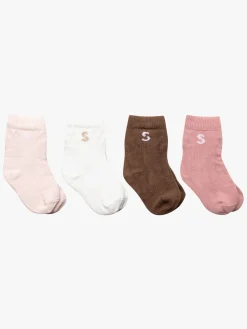 Børn STUCKIES Undertøj-Strømper Baby 4-pak, Rosie