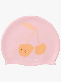 Svømning|SUNNYLiFE Badehætte, Cotton Candy Cherry Lyserød