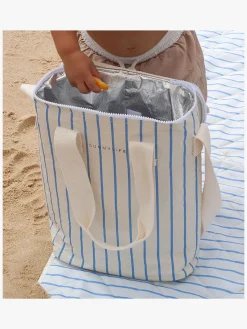 Tasker|SUNNYLiFE Køletaske til Drikkevarer, Le Weekend Blue-Crème