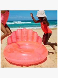 Vandleg|SUNNYLiFE Luxe Badering, Shell Neon Coral