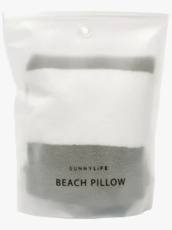 Uv & Strand|SUNNYLiFE  Oppustelig Strandpude, The Vacay Olive Stripe