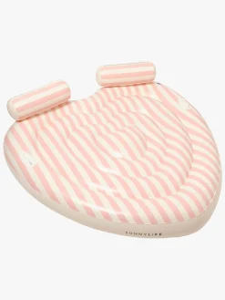 Vandleg|SUNNYLiFE  Oppusteligt Dobbelthjerte, Stole My Heart Pink Stripe