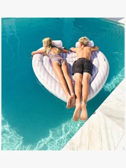 Vandleg|SUNNYLiFE  Oppusteligt Dobbelthjerte, Stole My Heart Pink Stripe