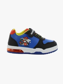 Børn SuperMario Sneakers-Super Mario Blinkende Sneakers, Black/Cobalt Blue