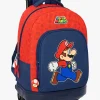 Børn SuperMario Tasker-Super Mario Compact Trolley Kuffert 33L Trick, Mørkeblå/Rød