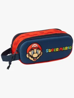 SuperMario Kreativt Legetøj-Super Mario 3D Dobbelt Penalhus, Rød/Marineblå