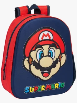 Børn SuperMario Tasker-Super Mario 3D Rygsæk 8,5L, Navy/Rød