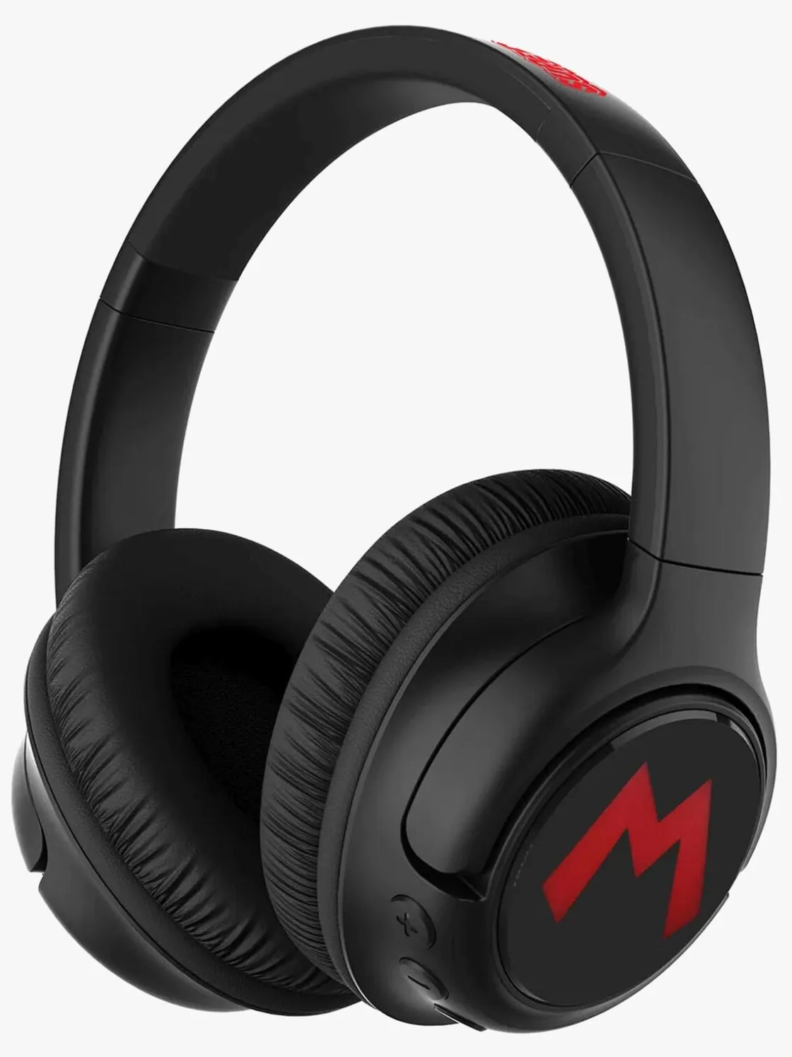 Elektronik & Media|OTLTechnologies Super Mario Høretelefoner Trådløse med LED Sharing AUX Sort