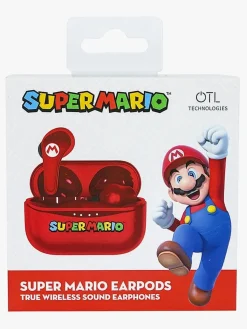 Elektronik & Media|OTLTechnologies Super Mario Høretelefoner In-Ear TWS, Rød