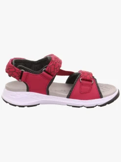 Sandaler & Klipklapper|Superfit Criss Cross Sandaler, Rød/Grøn Rød/Grøn