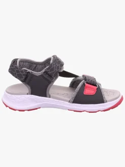 Børn Superfit Sandaler & Klipklapper-Criss Cross Sandaler, Grey/Pink
