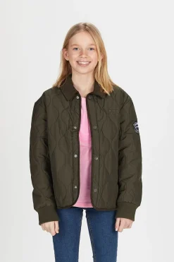 Børn Svea Overtøj-Quiltet Jakke, Army Green