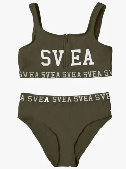 Uv & Strand|Svea Sporty Bikini m. Lynlås, Army Green