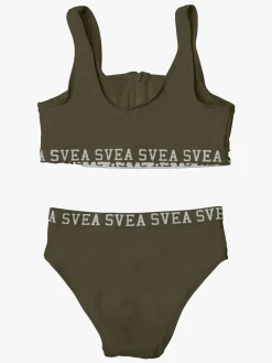 Uv & Strand|Svea Sporty Bikini m. Lynlås, Army Green