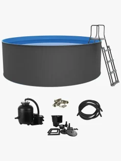 SwimFun Vandleg-Swim & Fun Santorini XL Pool 460x120 cm, Grå