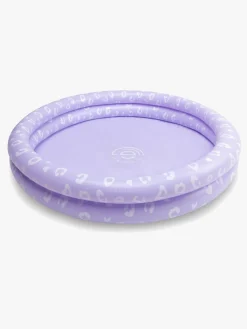 SwimEssentials Vandleg-Swim Essentials Badebassin 100 cm, Lila Leopard