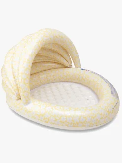 Vandleg|SwimEssentials Swim Essentials Badebassin med Solbeskyttelse 100 cm, Florish Yellow Gul