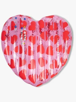 SwimEssentials Vandleg-Swim Essentials Bademadras 150x100 cm, Red Hearts