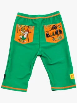 Børn Swimpy Uv & Strand-Pippi UV-Badeshorts, Green