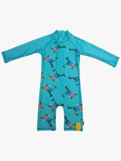 Uv & Strand|Swimpy UV-Dragt Pippi Langstrømpe, Petrol