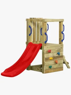 Udeleg|SwingKing Swing King Irma Small Klatretårn med Rød Rutsjebane 120 cm