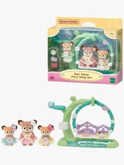 SylvanianFamilies Dukker & Bamser-Sylvanian Families Figursæt Hjortebabyer med Blomstergynge