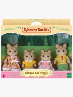 SylvanianFamilies Dukker & Bamser-Sylvanian Families Figursæt Den Stribede Kattefamilie