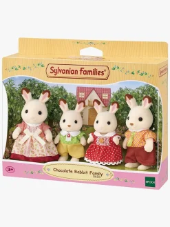 Dukker & Bamser|SylvanianFamilies Sylvanian Families Figursæt Kaninfamilien Chokolade Flerfarvet