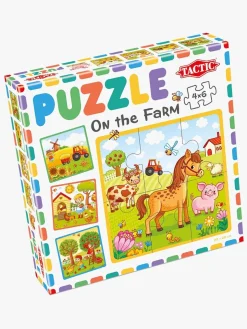 Spil & Puslespil|Tactic Puslespil Mit Første Puslespil - Farm, 4x6 Brikker