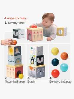 TAFToys Trælegetøj|Babylegetøj-TAF Toys Puttekasse Boldtårn