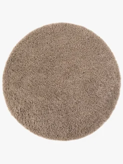 Gulvtæpper|Teddy Gulvtæppe Rund 120, Linne Grå
