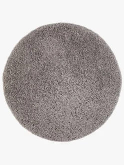 Gulvtæpper|Teddy Gulvtæppe Rund 120, Silver Grå