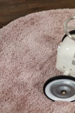 Gulvtæpper|Teddy Gulvtæppe Rundt 160, Dusty Pink Lyserød