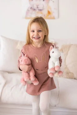 Dukker & Bamser|Teddykompaniet Bamse Enhjørning 25 cm, Hvid