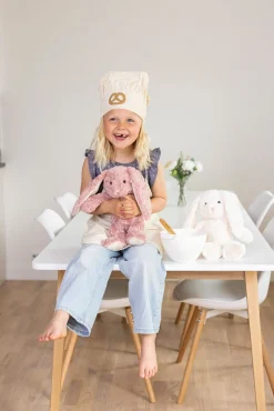 Dukker & Bamser|Teddykompaniet Bamse Kanin Linnea 30 cm, Creme Hvid