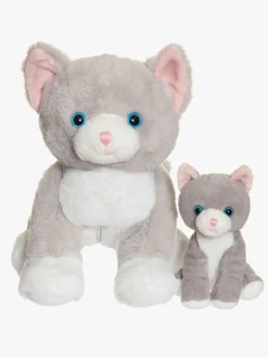 Teddykompaniet Dukker & Bamser-Bamse Katten Tuva med Kattekilling